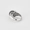 Bague 52 Bague en or blanc, diamants blancs et noirs 58 Facettes GU180
