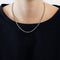 Collier CHOPARD - Collier à maille jaseron en or gris 58 Facettes