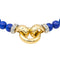 Collier Collier Or jaune, Or blanc Lapis lazuli, Diamant 58 Facettes 3243856CN