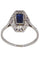 Bague 53 Bague art-déco saphir et diamant 58 Facettes 085851