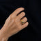 Bague 52 Bague Oeil Bleu or jaune et saphir 58 Facettes LP777/15