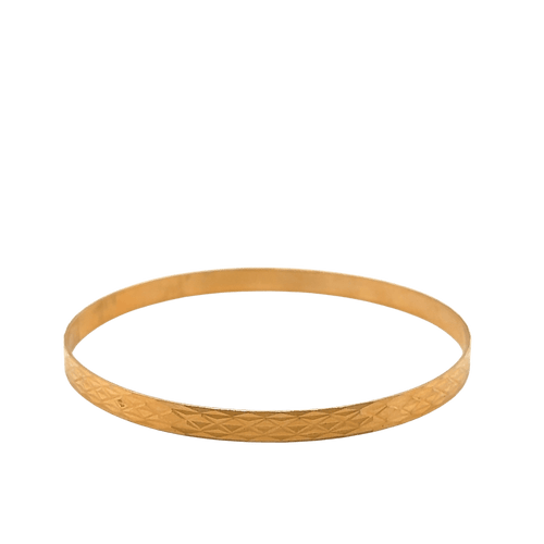 Bracelet 4 Bracelets joncs ciselés en or jaune 58 Facettes 1.0001394/2