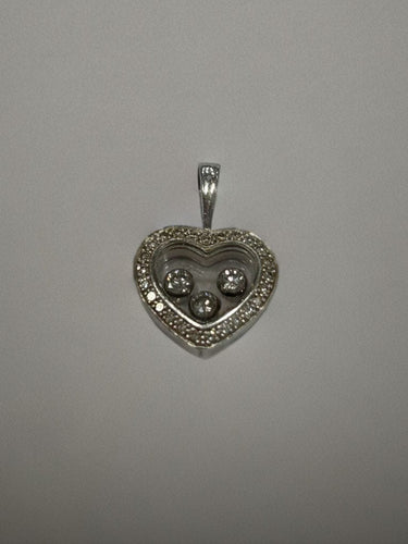 Pendentif CHOPARD - Pendentif or blanc diamants 58 Facettes LP857/16