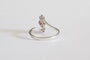 Bague 56 Bague or blanc diamants et Rubis 58 Facettes