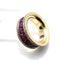 Bague 52 Bague en or ornée de rubis et de diamants – Design de bague de luxe 58 Facettes 50384