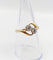 Bague 56 Bague toi et moi antique or 18k diamants et monture tourbillon (circa 1900) 58 Facettes A06310