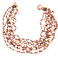 Collier Collier composé de perles de cultures poires roses et grises 58 Facettes C 98
