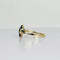 Bague Bague en or jaune avec aigue-marine ovale à facettes d'environ 1,20 carat 58 Facettes 2501003