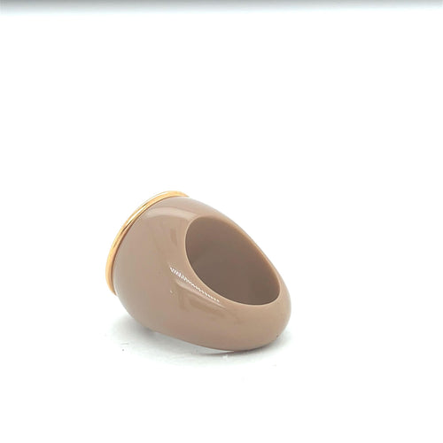 Bague Bague Camée Bakélite Or Jaune 58 Facettes
