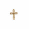 Pendentif Croix tréssée en or jaune 58 Facettes AUX1029