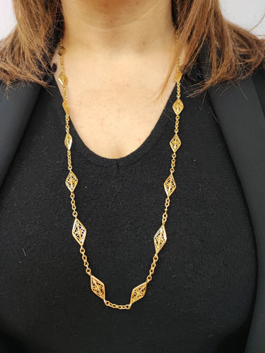 Collier COLLIER SAUTOIR FILIGRANE 58 Facettes Coll.Filgra.DERK