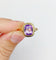 Bague 60 Bague cocktail vintage or jaune améthyste de 2,30 carats sertis clos (circa 1970) 58 Facettes A05476