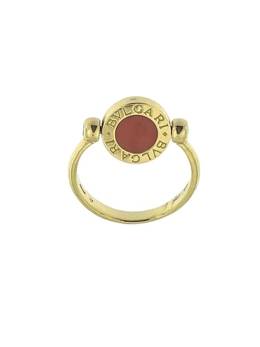 Bague 54.5 Bulgari Bague Flip en or jaune 18 carats 58 Facettes