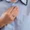 Bague Bague or blanc saphir et diamants 58 Facettes