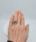 Bague 50 Bague or gris et platine, saphir, diamants 58 Facettes
