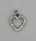 Pendentif Pendentif ancien cœur ajouré serti de diamants 58 Facettes