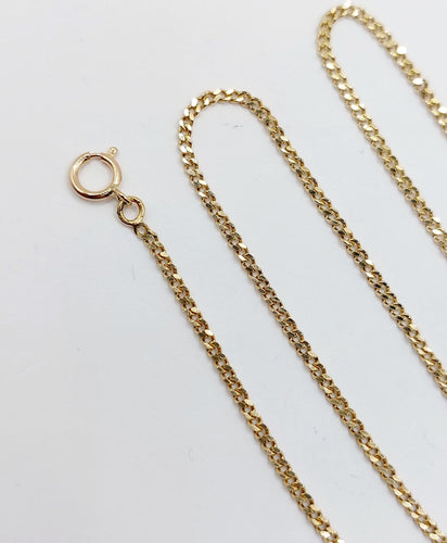 Collier Chaîne - Chaîne gourmette vintage en or 18k 44 cm 58 Facettes A06575