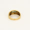 Bague en Or jaune, émeraudes et diamants