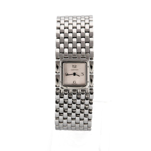Montre CARTIER - Panthère Ruban - cadran nacre rose 58 Facettes
