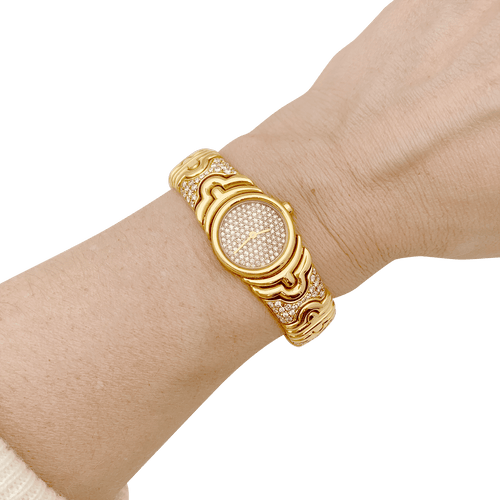 Montre Montre Bulgari,"Parentesi", en or jaune, diamants. 58 Facettes 34553