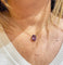 Collier Collier or jaune et améthyste 58 Facettes