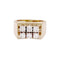 Bague 49 Bague "Tank" deux ors et diamants. 58 Facettes 35066