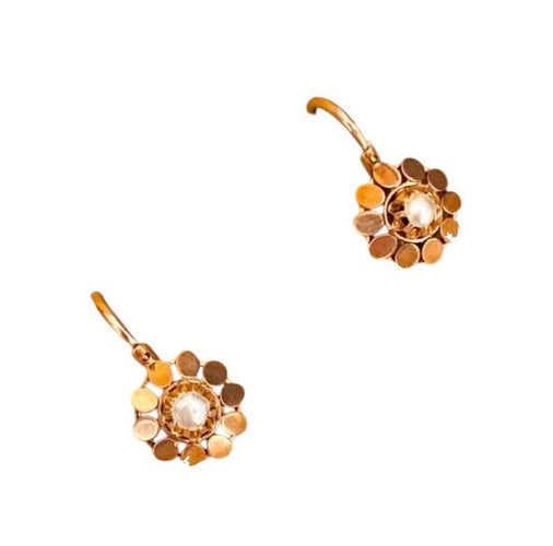 Boucles d'oreilles Boucles d'oreilles dormeuses Napoléon III or jaune 58 Facettes