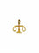 Pendentif Pendentif Justice Balance or jaune diamant 58 Facettes