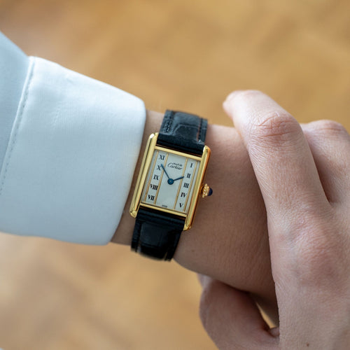 Cartier Tank Must - Ivory Column dial - SM 58 Facettes