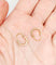Boucles d'oreilles Mini créoles style Art Déco or rose 58 Facettes A06268