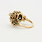 Bague 56 Bague Dôme Diamants Email 58 Facettes LMB-51