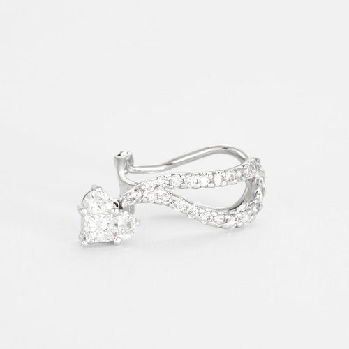 Boucles d'oreilles Boucles d'oreilles or blanc diamants 58 Facettes LP29/16