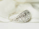 Bague 57.5 Bague dôme années 30 or blanc et diamants 58 Facettes 29409