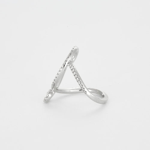 Bague 54 Bague or blanc diamants 58 Facettes 3131598