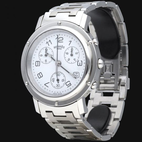 Montre Hermes Montre Clipper Chronograph 58 Facettes MT41659