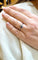 Bague 53 Bague Toi et Moi en or blanc 18 carats diamant et saphir 58 Facettes