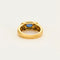 Bague 53 Bague bandeau or jaune, saphir et diamants 58 Facettes 240205