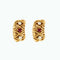 Boucles d'oreilles ANDRE VASSOR x VAN CLEEF & ARPELS - Paire de clip d'oreille or jaune, rubis et diamants 58 Facettes YD7