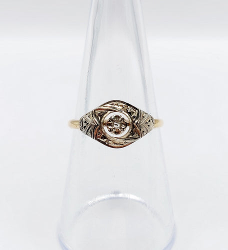 Bague 54 Bague art déco or diamant 58 Facettes A04937