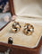 Boucles d'oreilles Boucles d'oreilles nœuds or jaune et blanc 58 Facettes 653