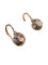 Boucles d'oreilles Paire de dormeuses, en or rose 18k et argent 58 Facettes