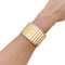 Bracelet Bracelet manchette deux ors et diamants. 58 Facettes 34786
