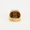 Bague 62 Chevalière Or jaune et Blanc 58 Facettes LP454/12