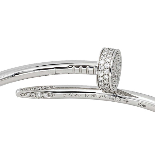 Bracelet Cartier Bracelet Jonc Juste un clou Or blanc Diamant 58 Facettes 4682507RV