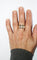 Bague 54 Bague bandeau 2 ors godronnée diamants 58 Facettes 568