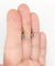 Boucles d'oreilles Dormeuses or jaune, diamants taille ancienne et diamant taille rose (circa 1900) 58 Facettes A05647