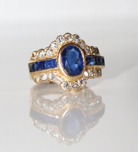 Bague 54 Bague Saphirs Et Diamants 58 Facettes 500
