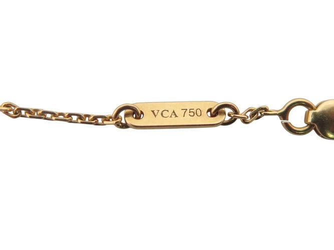 Bracelet bracelet VAN CLEEF & ARPELS sweet hts nacre 17-18cm or jaune 18k 58 Facettes 270523
