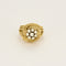 Bague 53 Bague tressée en or jaune et diamants 58 Facettes CHOL1168