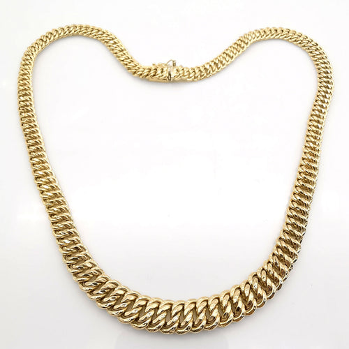 Collier Collier maille américaine or jaune 58 Facettes